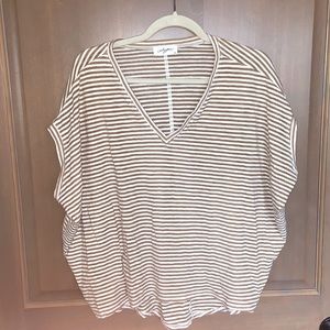 Carly Jean Los Angeles Striped Top Size XS